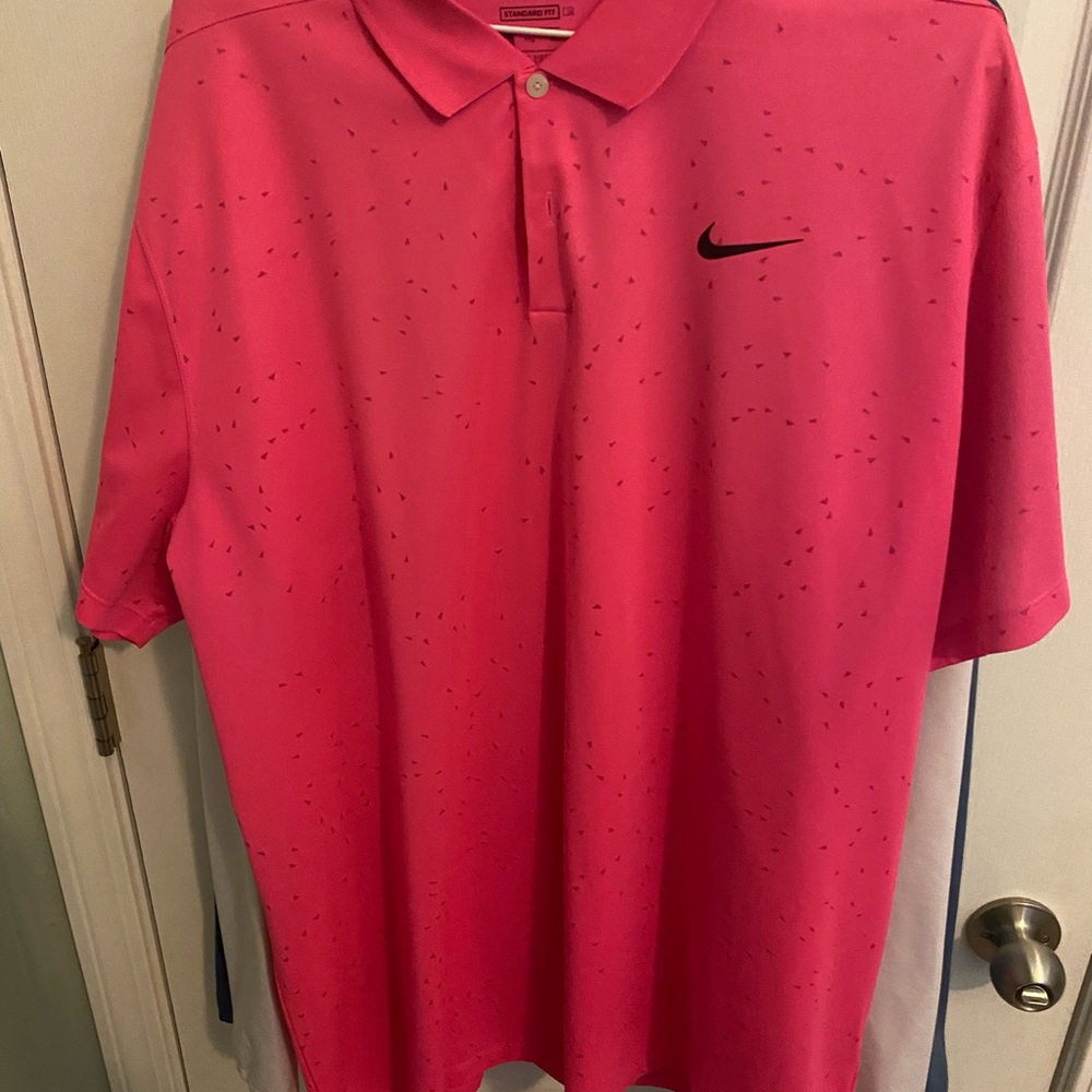 Nike Pink Polo Shirt Sporty Casual Wear